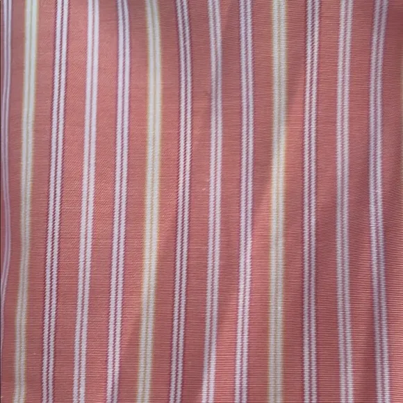 Brooks Brothers Orange Dress Non-Iron Stretch Shirt Slim Fit Large