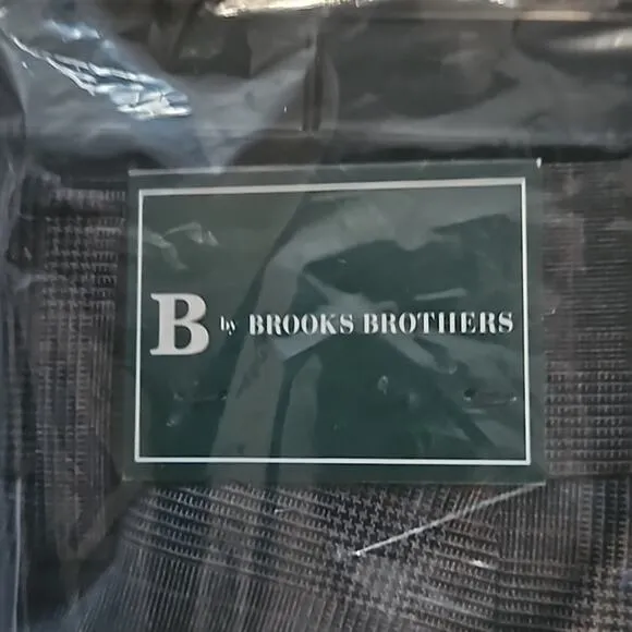 Brooks Brothers Slim Fit Wool Checked Suit Pants - Navy, 32W X L 30 (NWT)