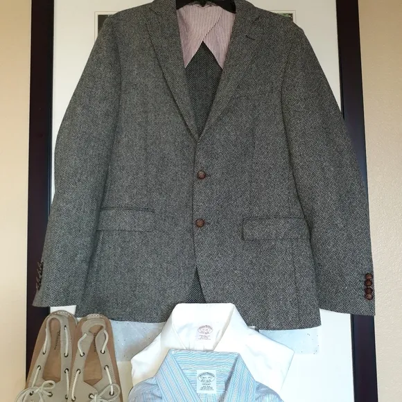 Brooks Brothers Tweed Slim Fit Jacket NWOT