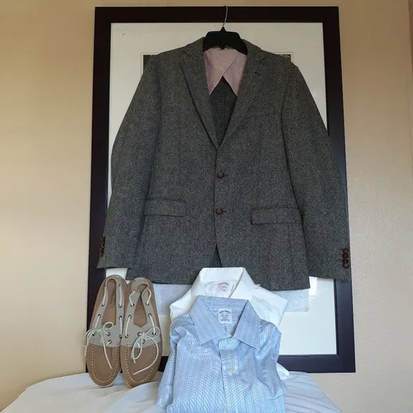 Brooks Brothers Tweed Slim Fit Jacket NWOT