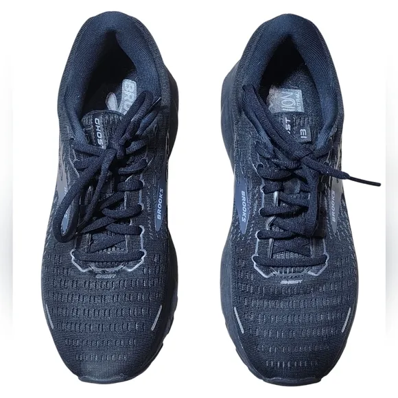 Brooks Ghost 13 Mens Black Running Sneaker
