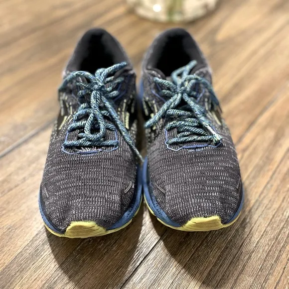 Brooks Ghost 13 Running Shoes Men's Size 10 Black Blue Nightlife 1103481D069