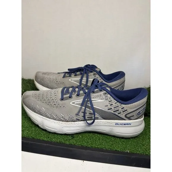 Brooks Glycerin 20 Shoes Mens Size 11 Gray Sneakers Running Athletic Gym Walking