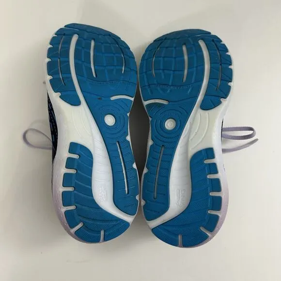 Brooks Glycerin GTS 20 Running Shoes Sneakers Womens SZ 9.5 D Wide Blue Purple