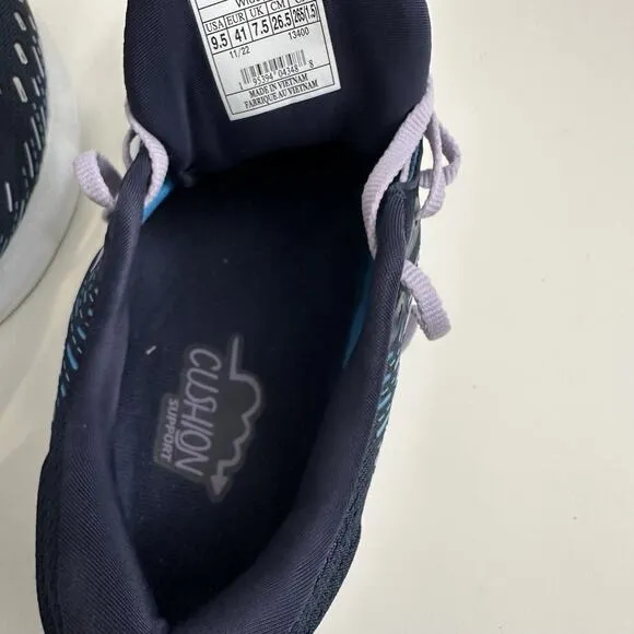 Brooks Glycerin GTS 20 Running Shoes Sneakers Womens SZ 9.5 D Wide Blue Purple