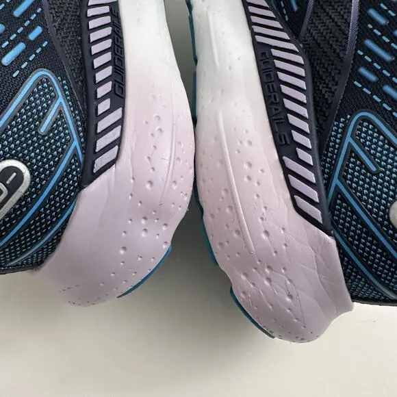 Brooks Glycerin GTS 20 Running Shoes Sneakers Womens SZ 9.5 D Wide Blue Purple