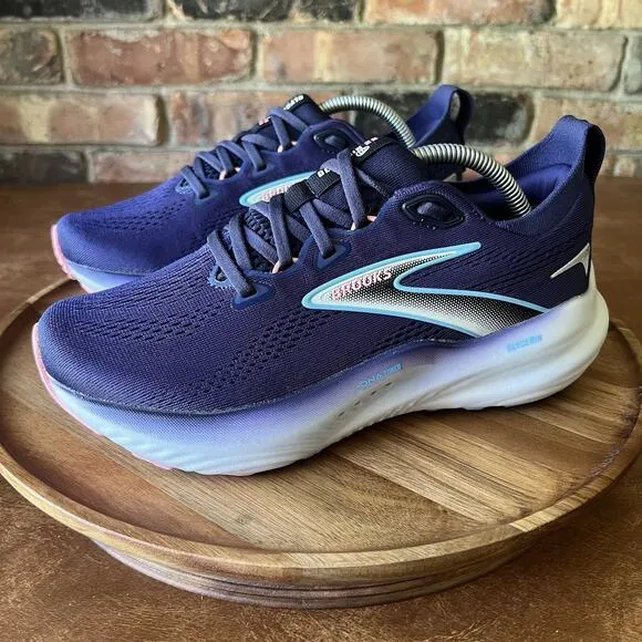 Brooks Glycerin GTS 22 Running Women’s 7 Blue Ribbon Peacoat Shoes Sneakers