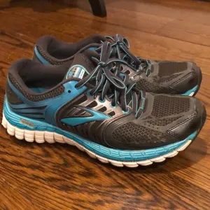 BROOKS GLYCERIN Women’s Blue, Grey and White Running Shoes Sz