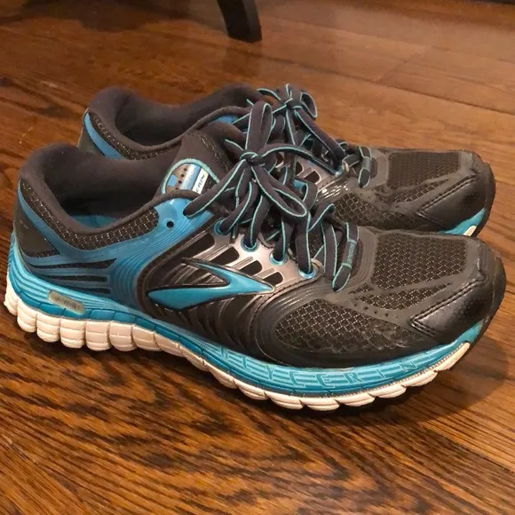BROOKS GLYCERIN Women’s Blue, Grey and White Running Shoes Sz