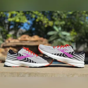 Brooks Launch 6 Grey/Purple/Black Running Shoe - Size 8.5D Women’s (1202851D027)