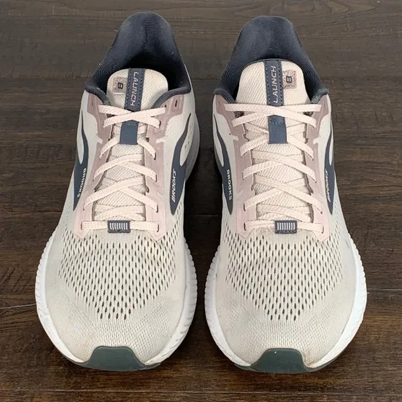 Brooks LAUNCH 8 Womens 10.5 Light Pink Road Running Shoes Training Gym Walking
