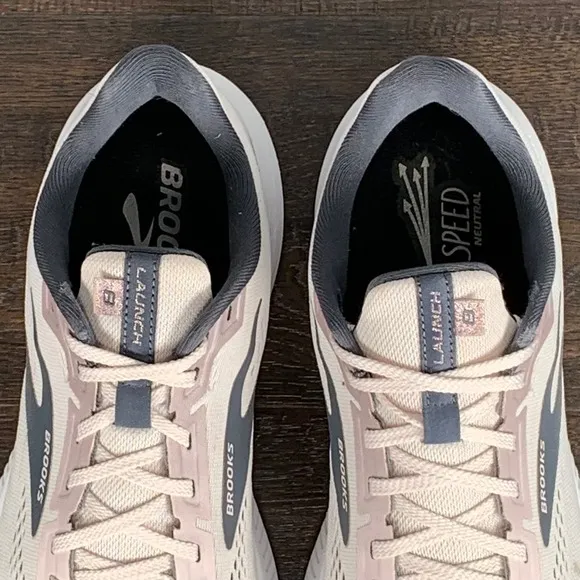 Brooks LAUNCH 8 Womens 10.5 Light Pink Road Running Shoes Training Gym Walking
