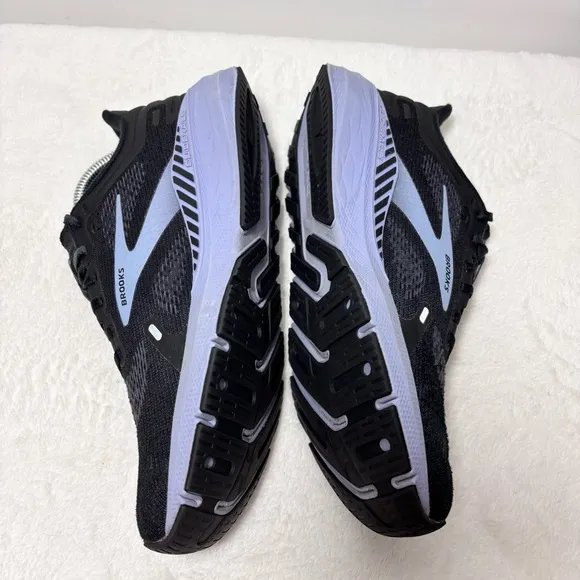 Brooks Launch GTS 9 Women's Shoes Running Walking Gym Black Blue Size 9.5'