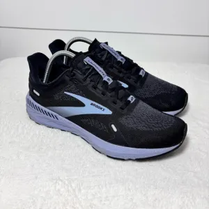 Brooks Launch GTS 9 Women's Shoes Running Walking Gym Black Blue Size 9.5'