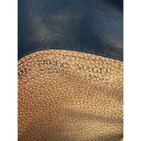 Bruno Magli Leather Knee Riding Boots Tall Womens Sz 7 A Black Made in Italy