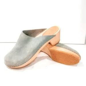 Bryr $320 NWOB Women’s Gabe Special Order Blue Clog 10 Leather Suede EU40 Worker
