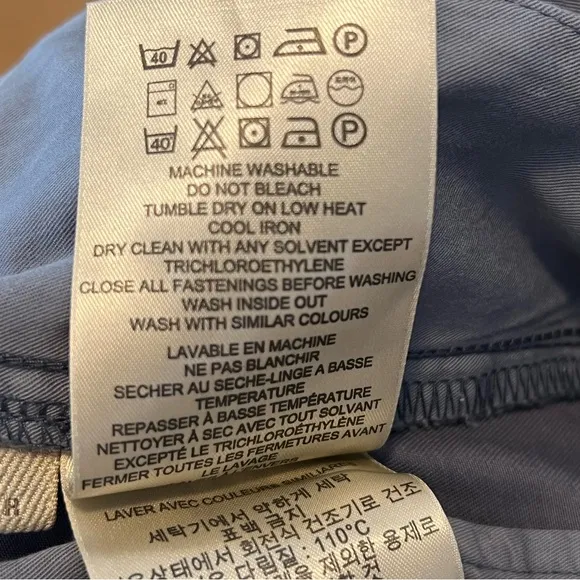 Burberry Blue Chinos with Slim Fit