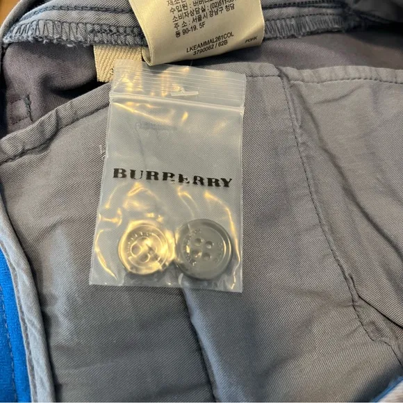Burberry Blue Chinos with Slim Fit