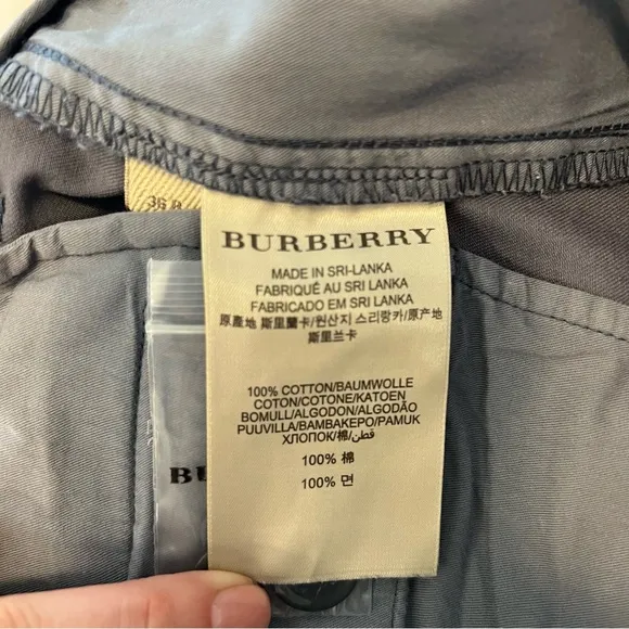 Burberry Blue Chinos with Slim Fit