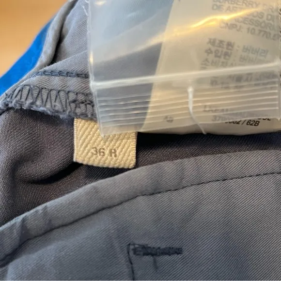 Burberry Blue Chinos with Slim Fit