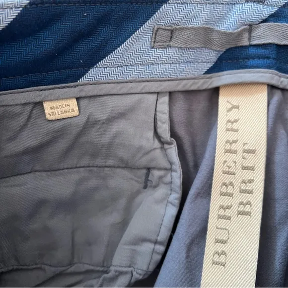 Burberry Blue Chinos with Slim Fit