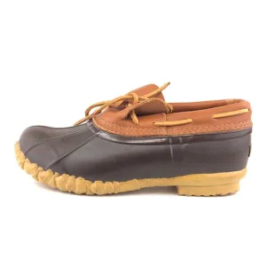 Cabela's Brown Leather Rubber Duck Rain Boots 11