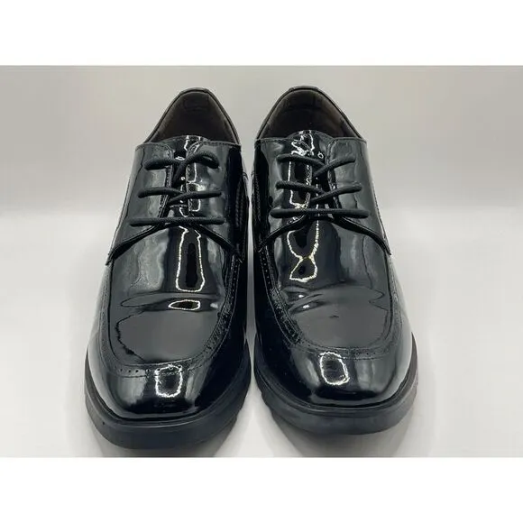 Calden‎ Mens Heightening Oxford Shoes Patent Leather Oxhide Size 8 3&quot; Lift