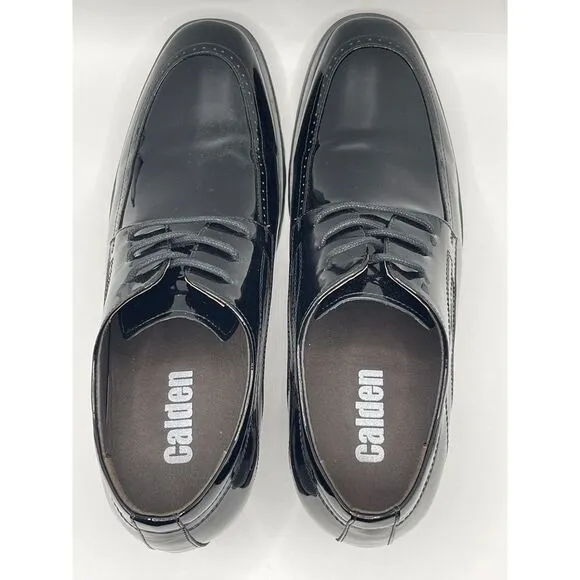 Calden‎ Mens Heightening Oxford Shoes Patent Leather Oxhide Size 8 3&quot; Lift
