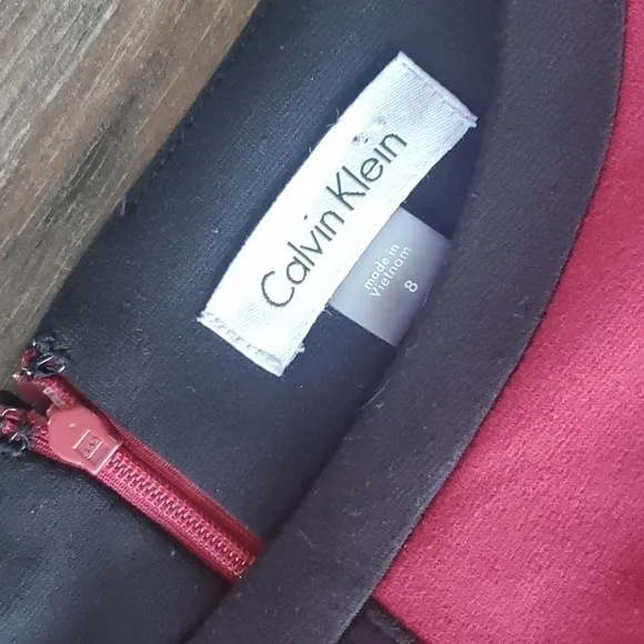 Calvin Klein Fuschia Slim Fit Women Dress sz 8