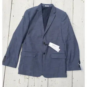 Calvin Klein Gray Blazer Youth Boy's Size 16R Slim Fit Stretch Dress Shirt NEW