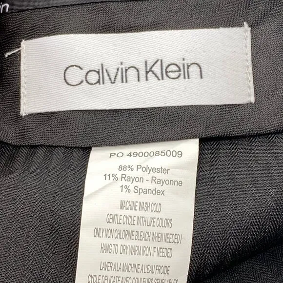 Calvin Klein Gray Slim Fit Dress Pants | Size 33