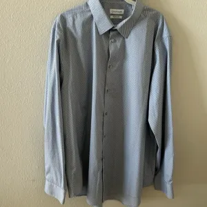 CALVIN KLEIN INFINITE COOL SLIM FIT DRESS SHIRT