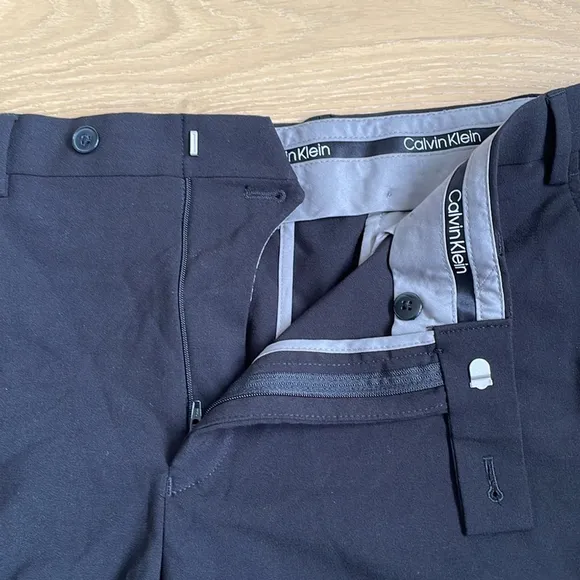 Calvin Klein Men’s Slim Fit Dress Suit Pants, Black, 36Wx30L - NWOT