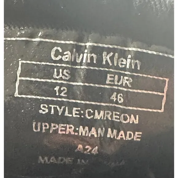 Calvin Klein Reon Sneakers Shoes Black Size 12 M NWT