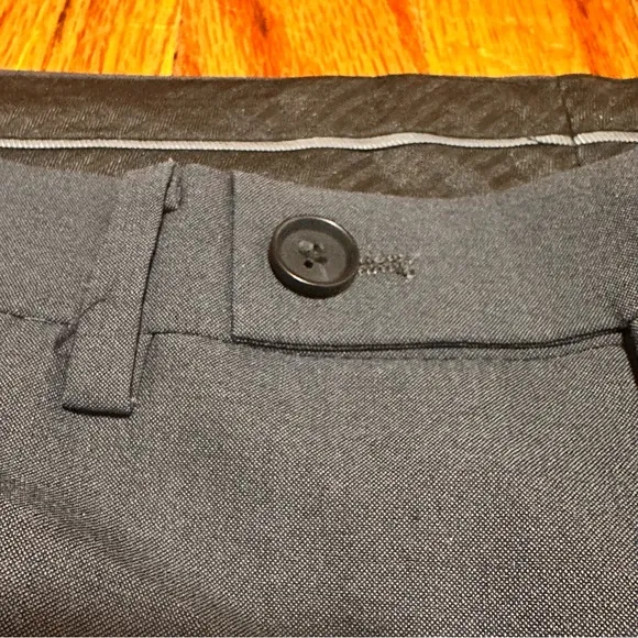 Calvin Klein Slim Fit Dress Pants 34x32 Mens Gray Jerome Wool Polyester Office