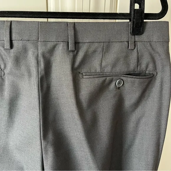 Calvin Klein Slim Fit Dress Pants Gray Sz 36x29