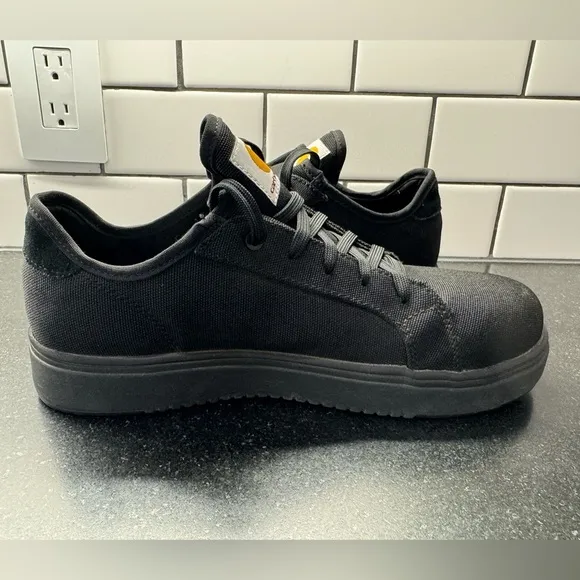 Carhartt Detroit Low Nano Toe work Shoe Sneaker Men’s Sz 8 Black Canvas new