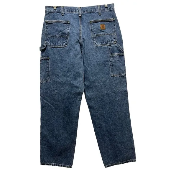 Carhartt Loose Original Fit Carpenter Jeans Medium Wash Size 36 x 32