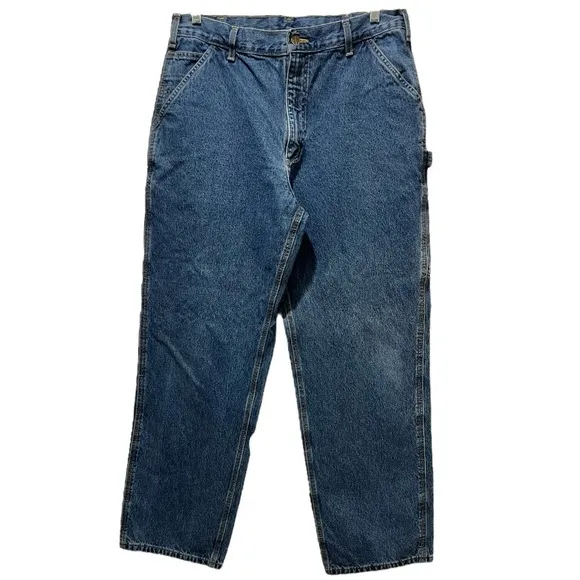 Carhartt Loose Original Fit Carpenter Jeans Medium Wash Size 36 x 32