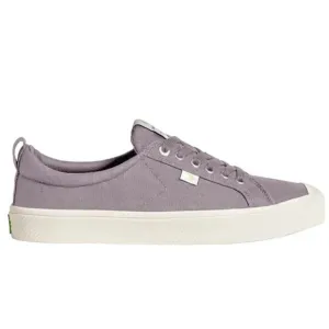 Cariuma Unisex Oca Low Sneaker Casual Shoes Lace-Up Mystic Grey Canvas Sz 4.5/6