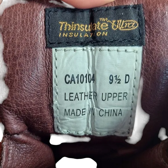 Carolina Gold Brown Leather Steel Toe Waterproof Work Boots Mens
