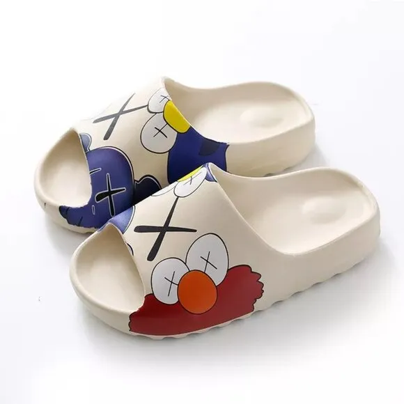 Cartoon Cozy Pillow Slides Anti-Slip Sandals Slippers Cloud Home Outdoor Shoe