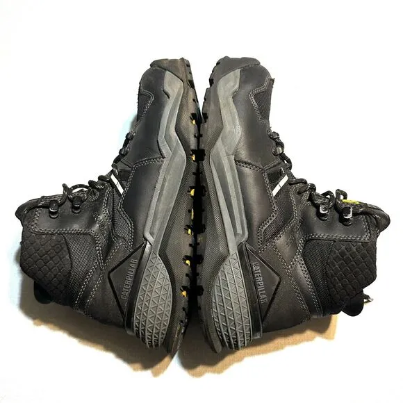 Cat Work Boots Waterproof Footwear Provoke Mid Alloy Toe Men's Size 7 Black