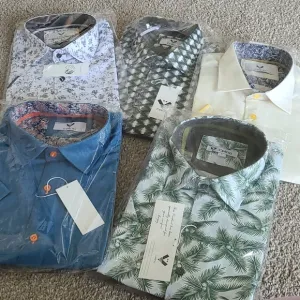 Celino Short Sleeve Button Up Shirts 5 Pack 🆕️