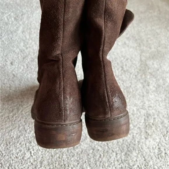 Celtic &amp; Co Essential Women’s Size 42 Brown Leather Ankle Mid Boots Side Zip