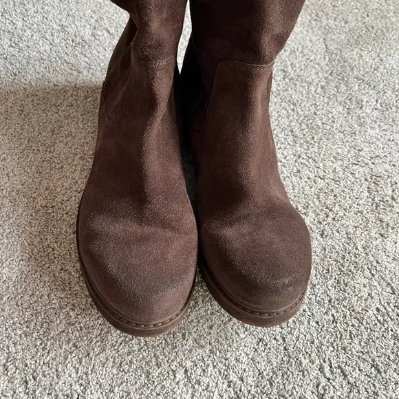Celtic &amp; Co Essential Women’s Size 42 Brown Leather Ankle Mid Boots Side Zip