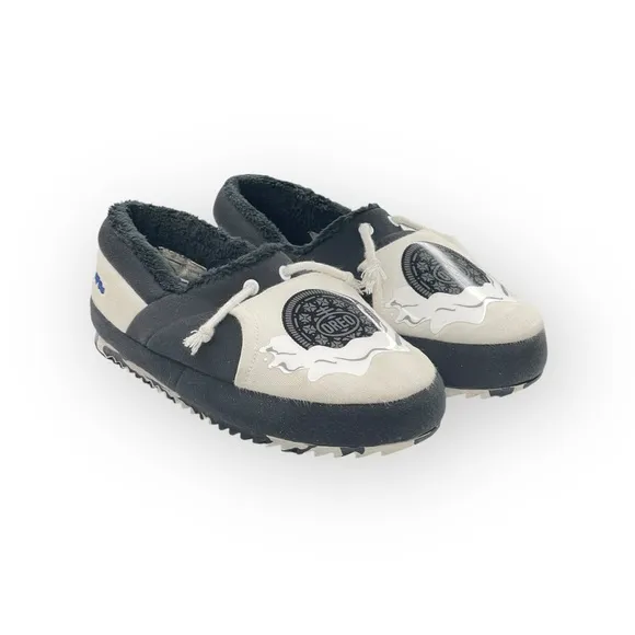 Champion x Oreo ☯︎︎ University Oreo Cookie Slippers ☯︎︎ B  W Unisex 9M 10.5 11W