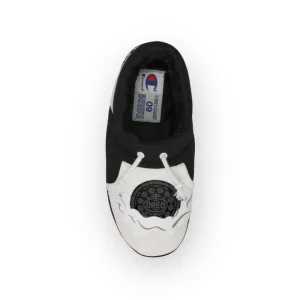 Champion x Oreo ☯︎︎ University Oreo Cookie Slippers ☯︎︎ B  W Unisex 9M 10.5 11W