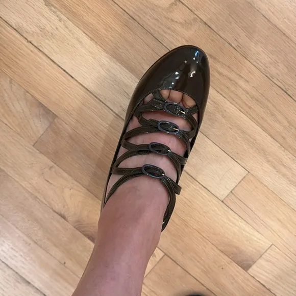 Chanel Runway Patent Mary Jane Shoes