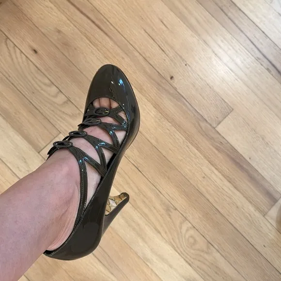 Chanel Runway Patent Mary Jane Shoes